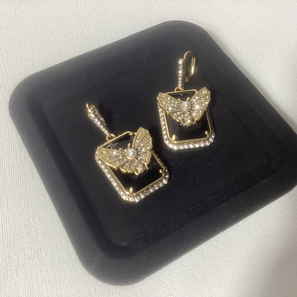 Alexander McQueen Gold and Black Earrings - Picture 2 of 2